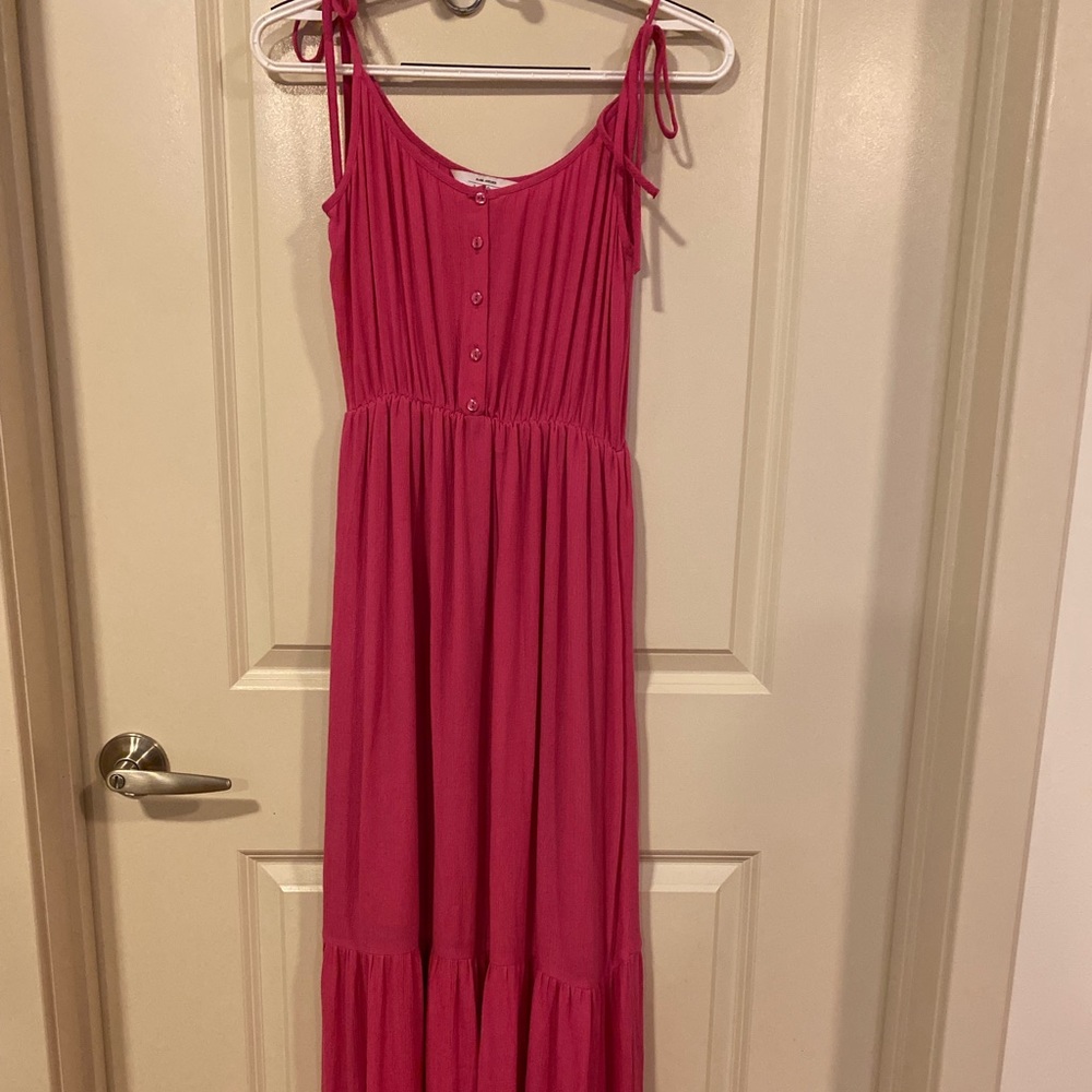 Long maxi dress in hot pink from & other stories